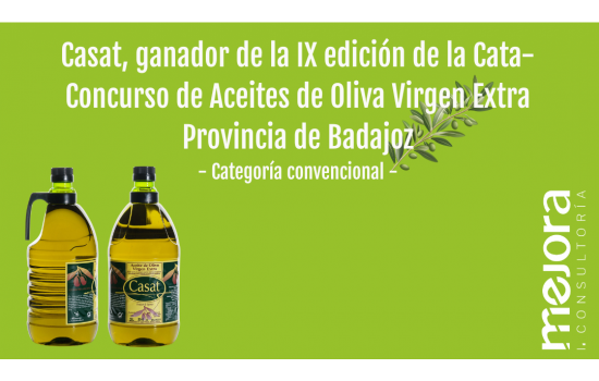 Casat, ganador de la IX edición de la cata concurso de aceites de oliva provincia de Badajoz